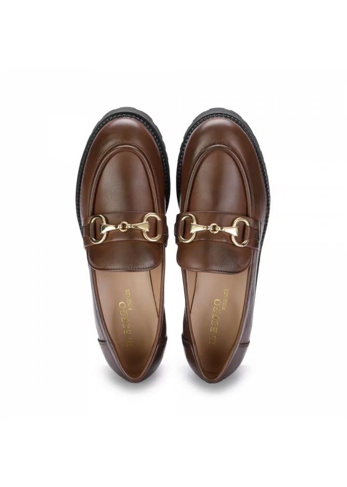 womens loafers il borgo firenze sigaro brown