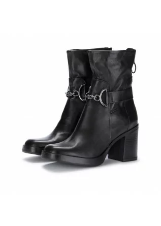 womens heel ankle boots mjus black