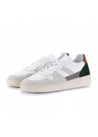mens sneakers date court colored white green