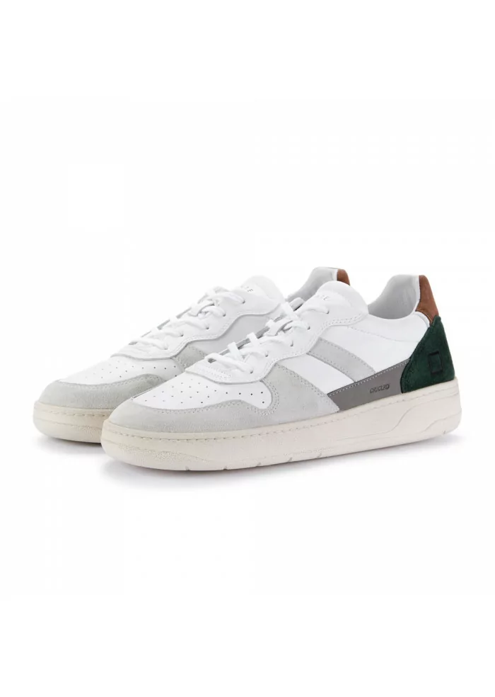 sneakers uomo date court colored bianco verde