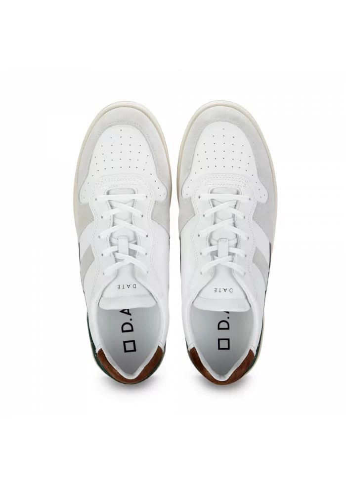 sneakers uomo date court colored bianco verde