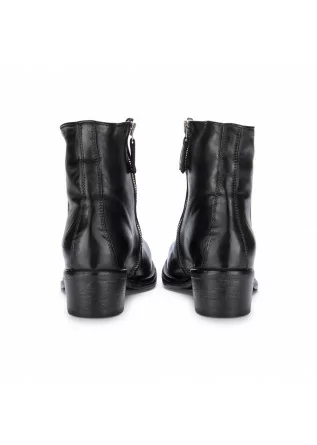 MANOVIA 52 | ANKLE BOOTS WITH HEEL AND SIDE ZIP OPENING BLACK