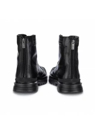 MANOVIA 52 | LACE-UP ANKLE BOOTS ZIP OPENING BLACK