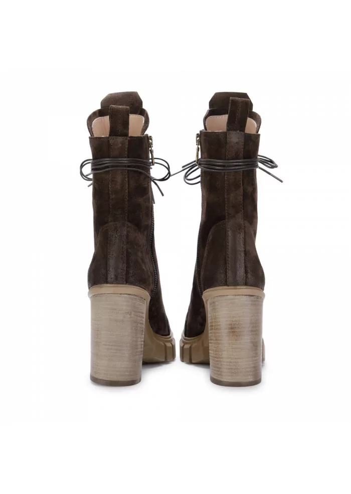 womens heel boots juice camoscio brown