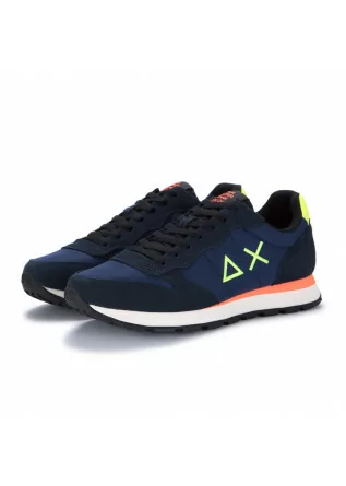 mens sneakers sun68 tom fluo blue yellow fluo