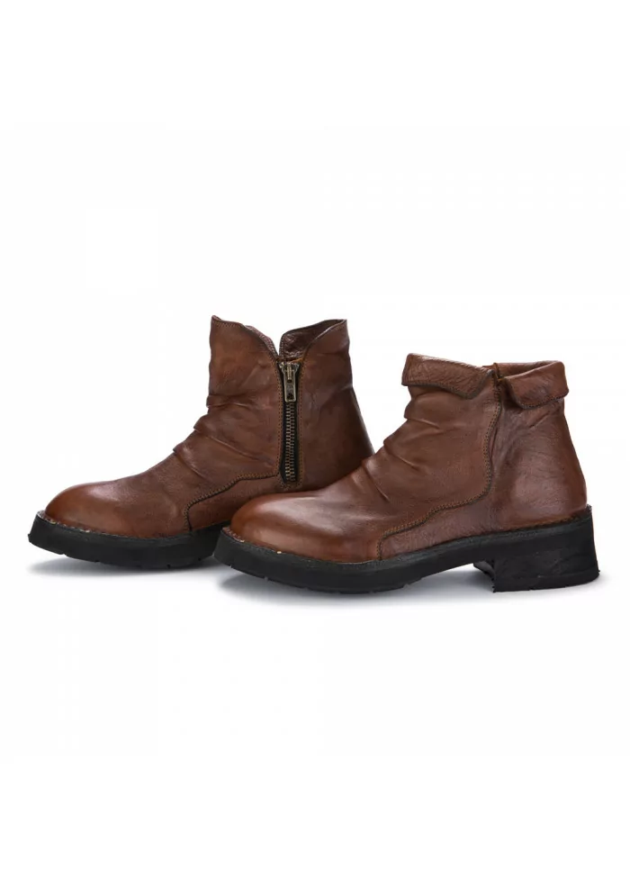 womens ankle boots manufatto toscano vinci bufalo brown