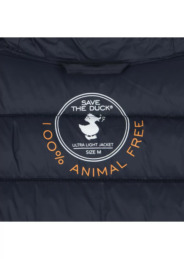 Men's Puffer Jacket Save The Duck | Mito15 Lucas Dark Blue 