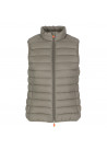 WOMEN'S VEST SAVE THE DUCK | GIGA15 CHARLOTTE TAUPE GREY