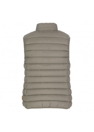 SAVE THE DUCK | WOMEN'S VEST GIGA15 CHARLOTTE TAUPE GREY