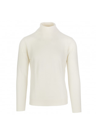 mens turtleneck sweater daniele fiesoli white