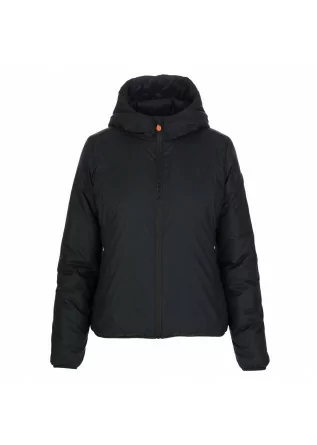 womens puffer jacket save the duck gire ruth black