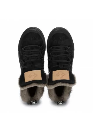 BNG REAL SHOES | ANKLE BOOTS FUR "LA YETI" BLACK