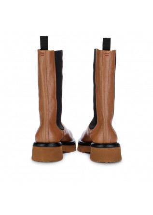HALMANERA | BOOTS CHELSEA LEATHER TABACCO BROWN