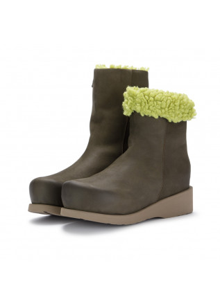 womens ankle boots patrizia bonfanti klog lana green