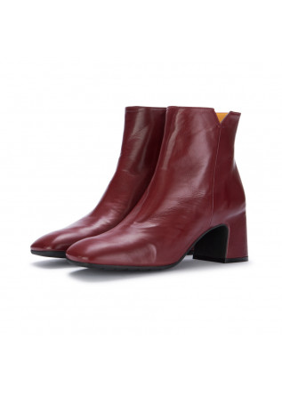 womens heel ankle boots mara bini perla dark red
