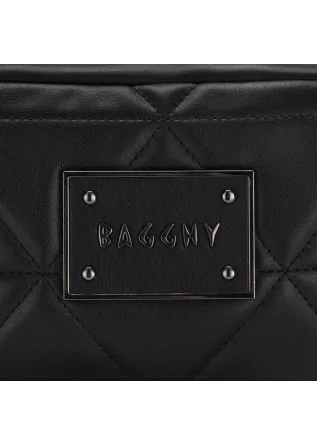 WOMEN'S SHOULDER BAG BAGGHY | GT0720 BLACK SHOULDER STRAP