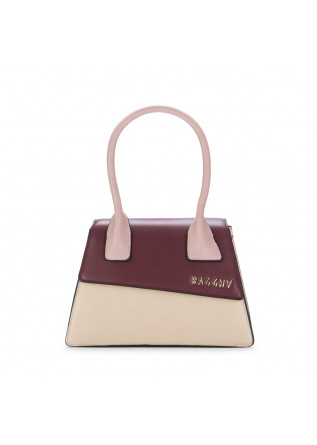 womens handbag bagghy beige bordeaux pink