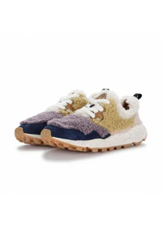 womens sneakers flower mountain pampas lilac brown