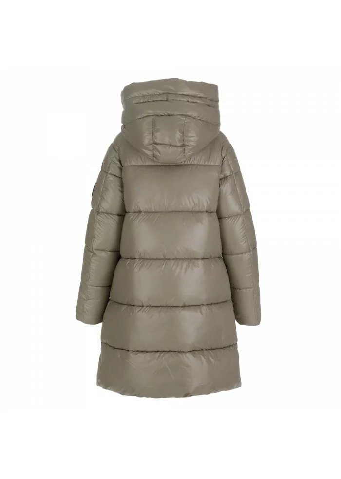 womens puffer jacket save the duck isabel grey