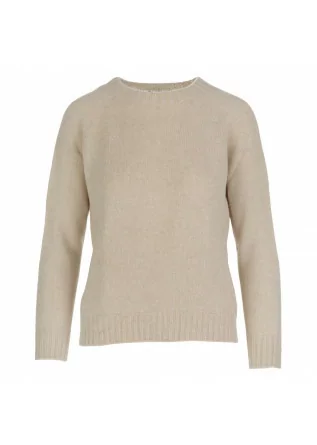 womens sweater riviera cashmere girocollo beige