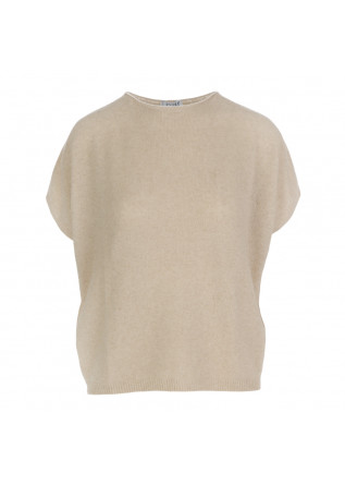 womens sweater riviera cashmere half sleeve beige