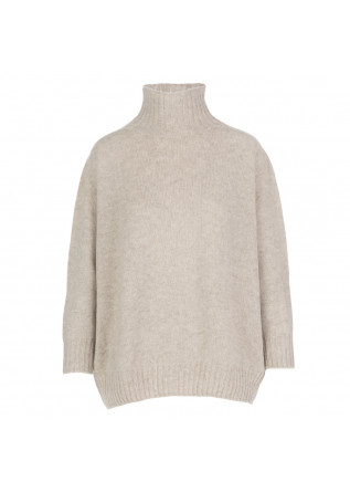 womens sweater riviera cashmere mock neck beige