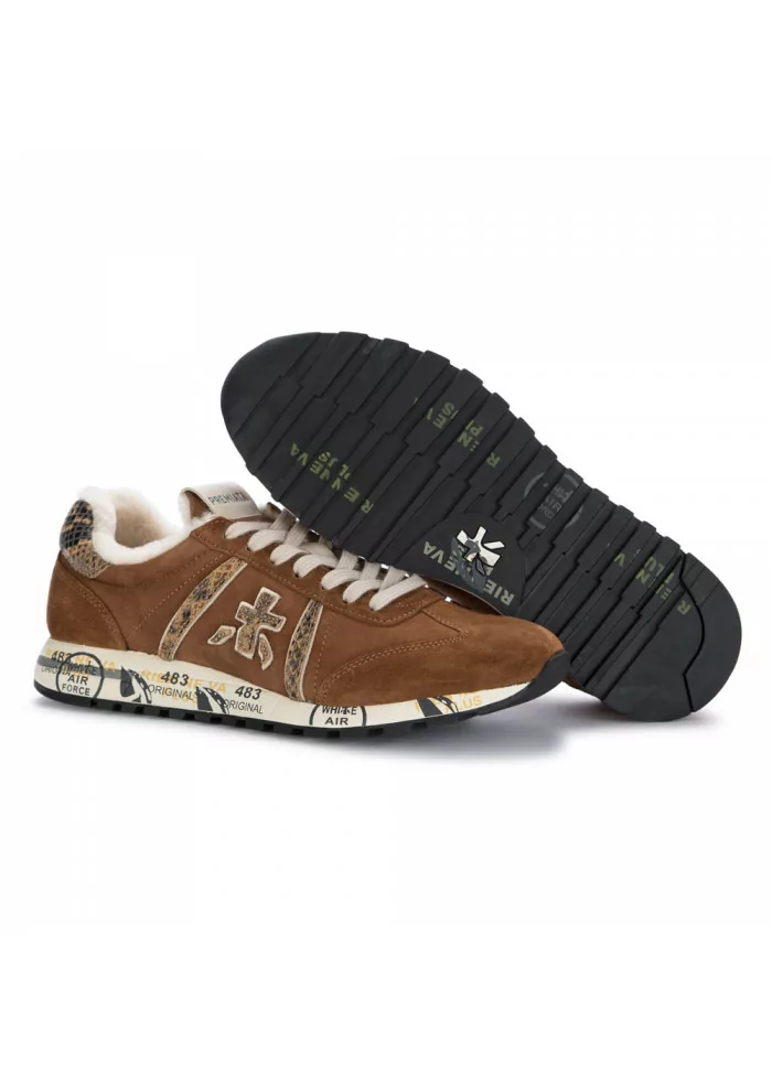 womens sneakers premiata lucy brown
