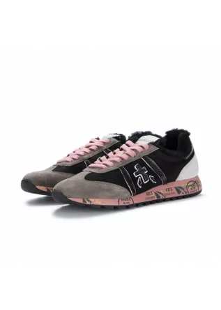 damensneakers premiata lucy schwarz rosa