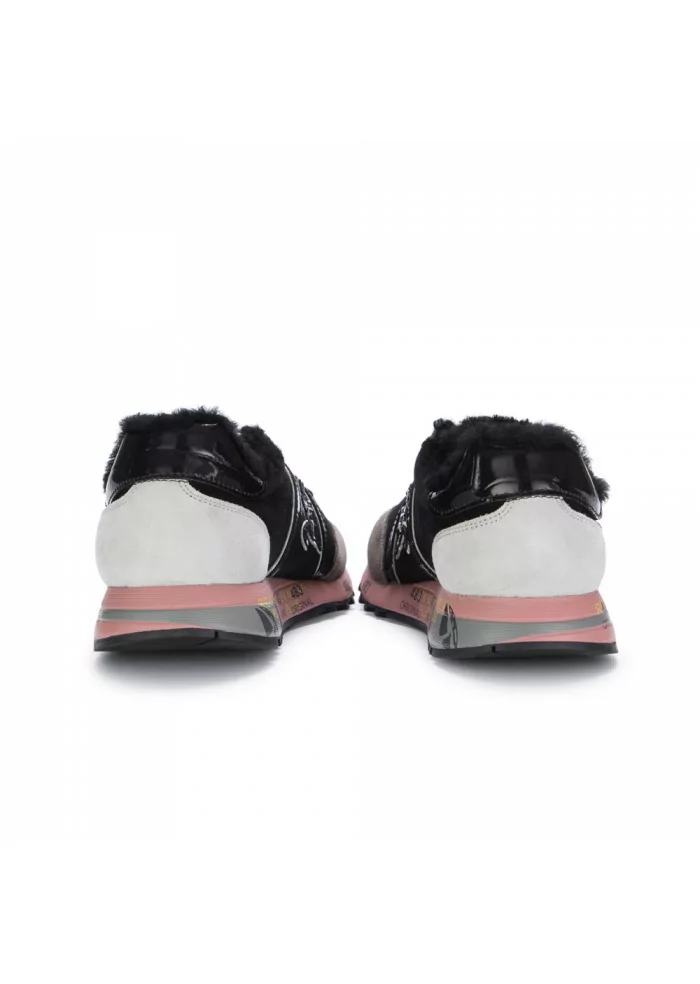 womens sneakers premiata lucy black pink