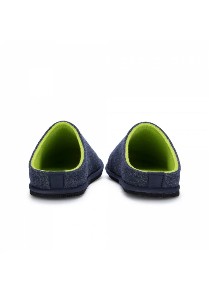 pantofole uomo loewenweiss feltro blu verde