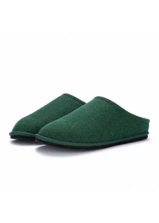 mens slippers loewenweiss felt green