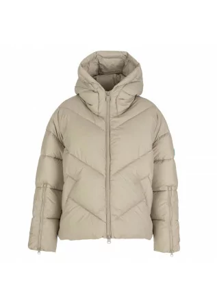 womens puffer jacket save the duck janeth beige