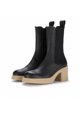 womens heel boots oa non fashion polo black