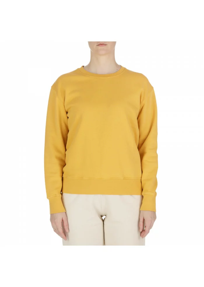 damen sweatshirt colorful standard gelb