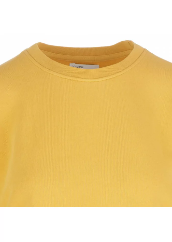 damen sweatshirt colorful standard gelb