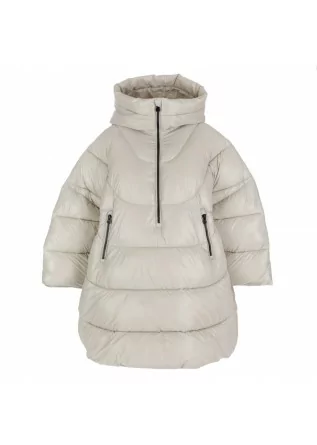 womens puffer jacket save the duck holly light grey