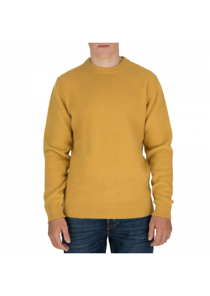 mens sweater wool and co mustard yellow