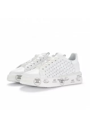 Casual style women's sneakers. Featuring a perforated leather upper with a removable leather insole.