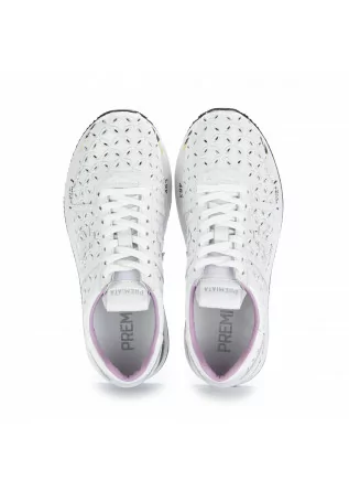 PREMIATA | SNEAKERS CONNY PERFORATED LEATHER WHITE