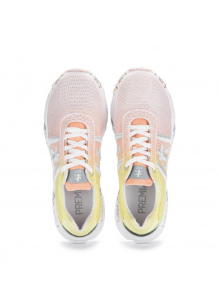 PREMIATA | SNEAKER BUFF NETZ FARBVERLAUF ROSA GELB