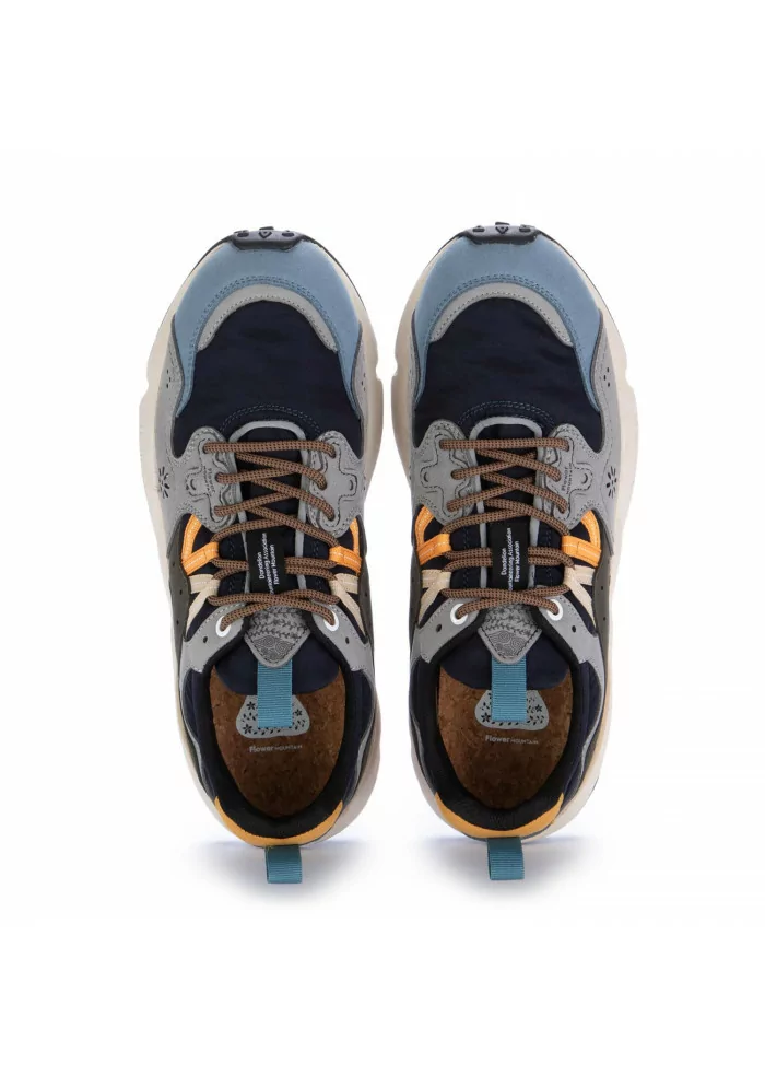 sneakers uomo flower mountain yamano blu grigio