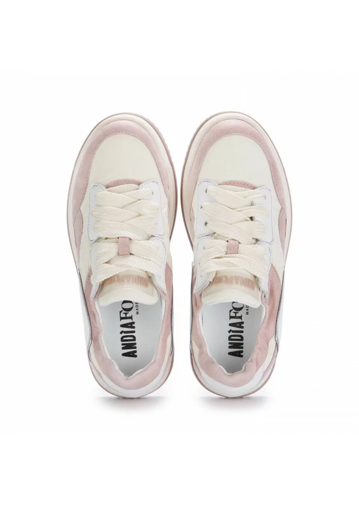 womens sneakers andia fora meet pink white