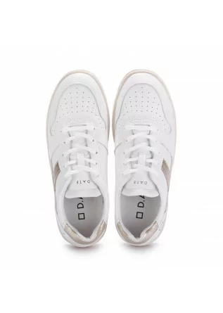 D.A.T.E. | SNEAKERS COURT 2.0 LEATHER WHITE GOLD