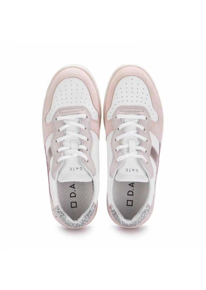 womens sneakers date court 2.0 vintage white pink