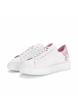 sneakers donna date sfera patent bianco rosa