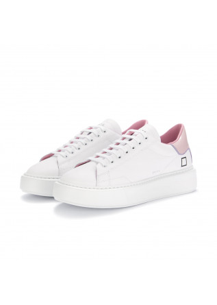 womens sneakers date sfera patent white pink