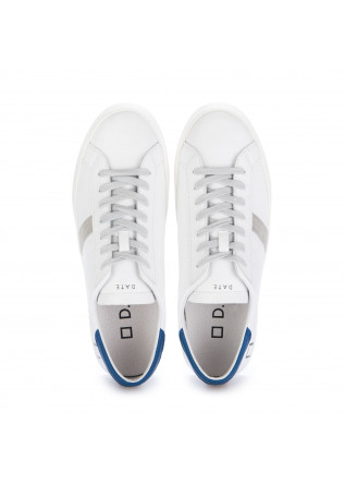 D.A.T.E. | LEDERSNEAKER HILL LOW CALF WEIß BLAU