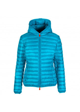 damen daunenjacket save the duck fluo kyle himmeblau