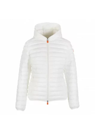 womens padded jacket save the duck giga dizy white