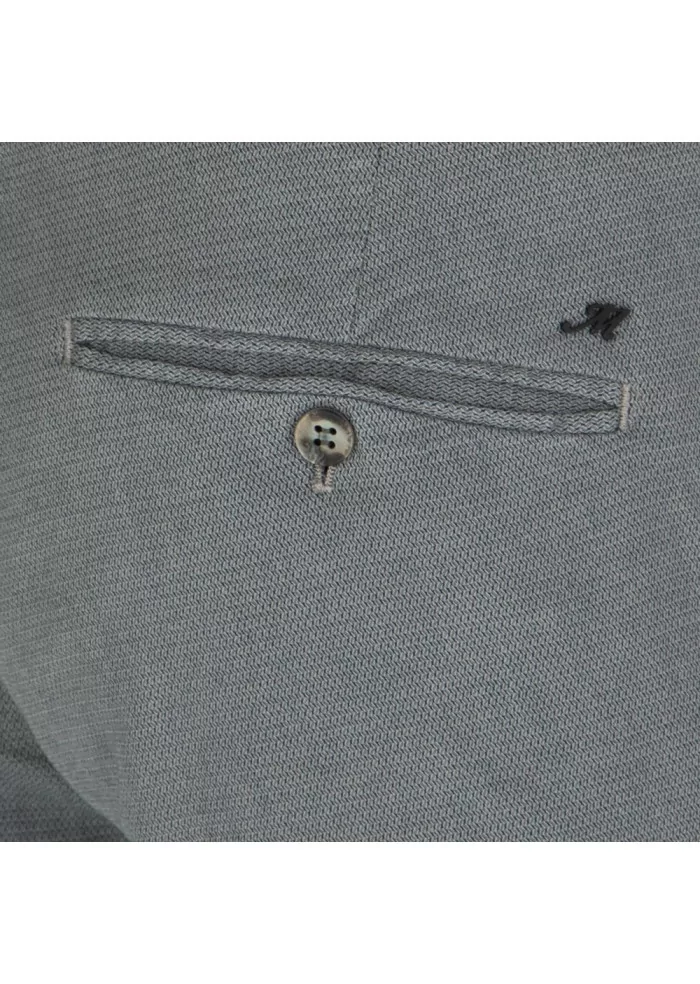 mens trousers masons milanostyle jaquard grey